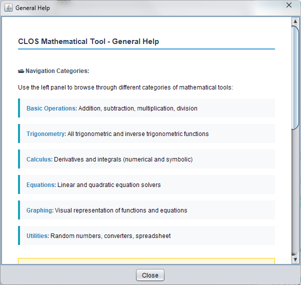 In-built help guides