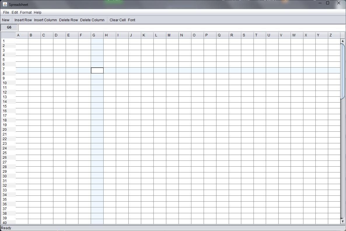 Spreadsheet demonstration